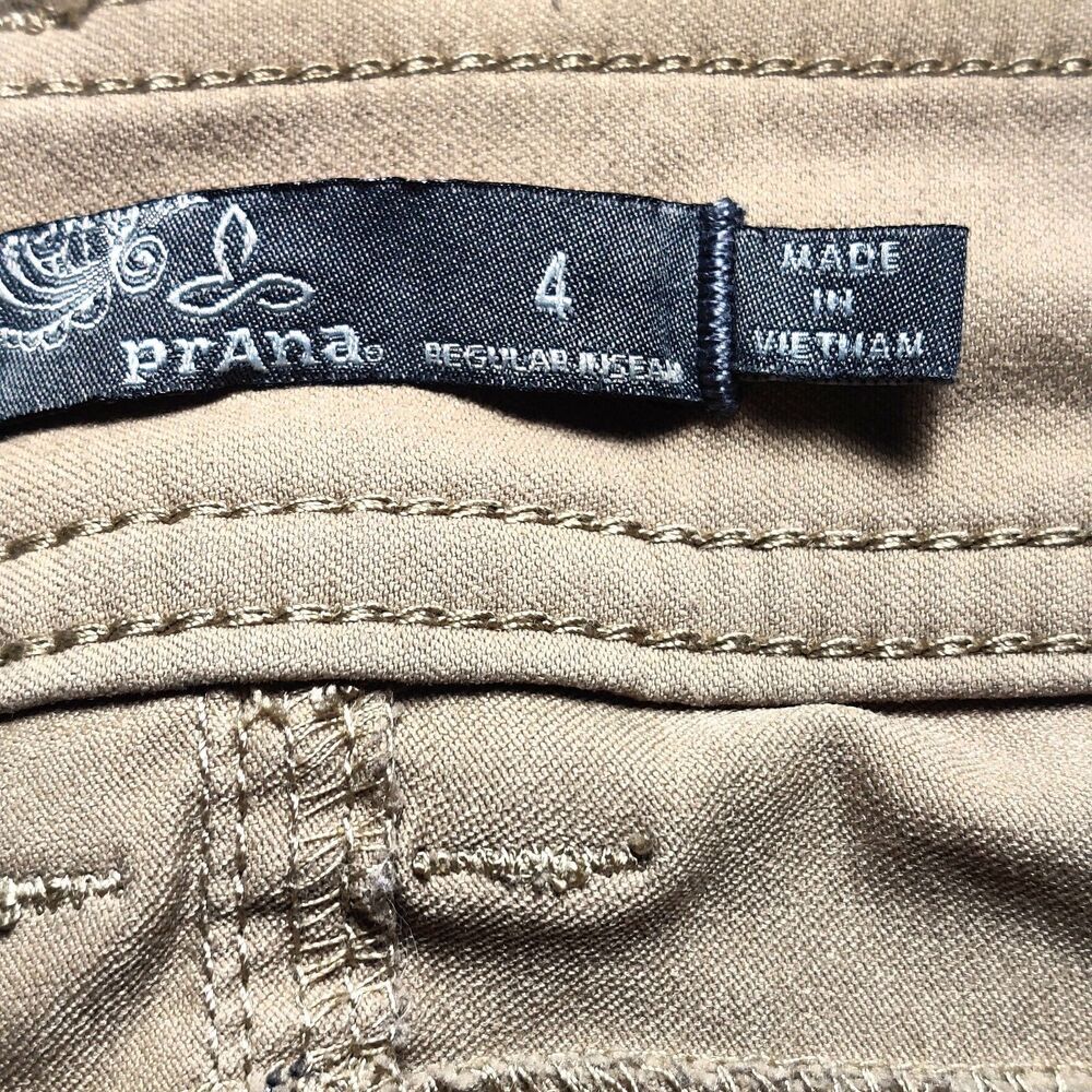 prAna Hiking Pants Size 4 Khaki Nylon Stretch Outdoor Casual Utility - Picture 9 of 10